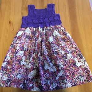 Hand-Knitted Girl Dress
